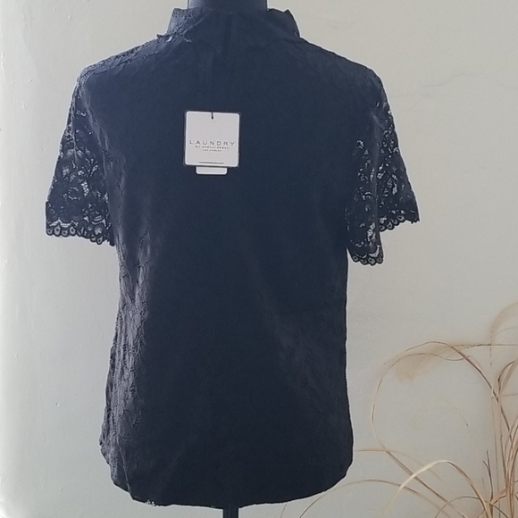Laundry by Shelli Segal All-Over Lace Blouse - Picture 2 of 7